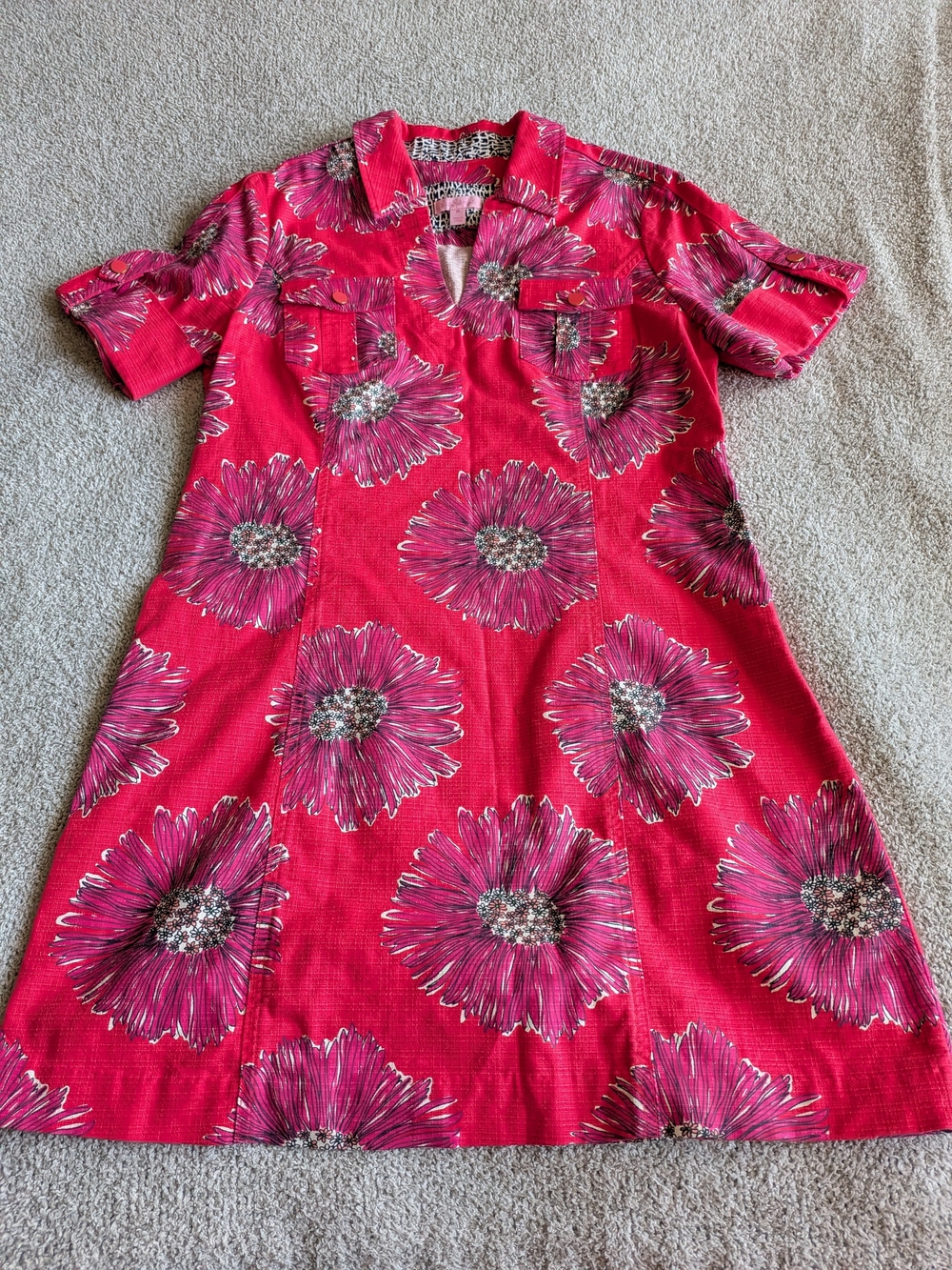 🌼B2G1🌼 Lilly Pulitzer Island Coral Boom Boom Midi Shirtdress